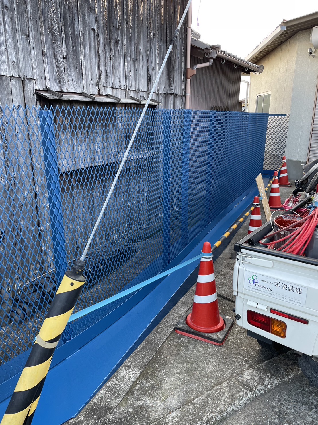 加古川市にて過去に行ったフェンス塗装工事